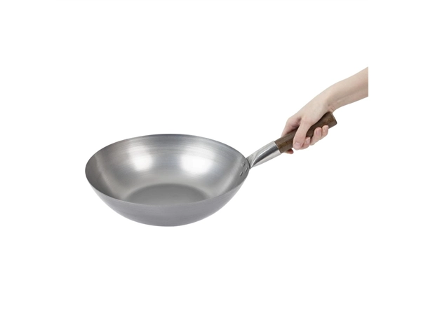 Een London Wok wok met platte bodem 33cm koop je bij Supplierz BV