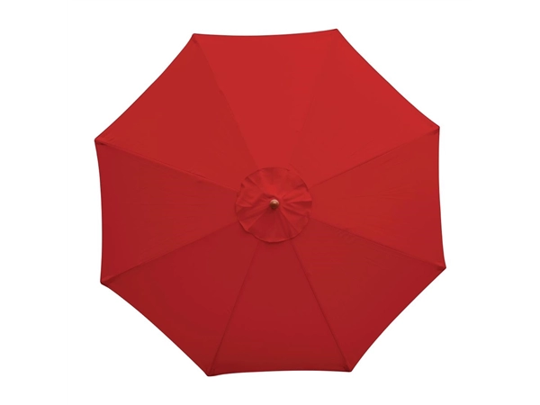 Een Bolero ronde parasol rood 2,5 meter koop je bij Supplierz BV