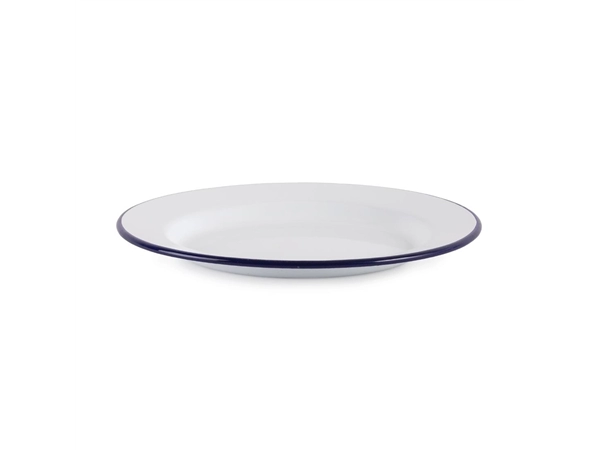 Vous pouvez acheter un Assiette plate en acier émaillé Olympia 245mm lot de 6 chez Supplierz BV