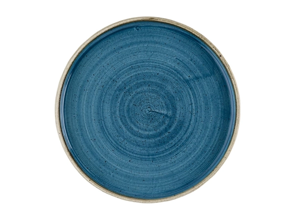 Een Churchill Stonecast Java Blue Bord Met Opstaande Rand 21cm (pak van 6) koop je bij Supplierz BV