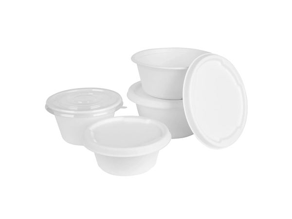 Een Fiesta Composteerbare Bagasse Deksel Voor 750/900ml Kom Basen (Verpakking Van 50) koop je bij Supplierz BV