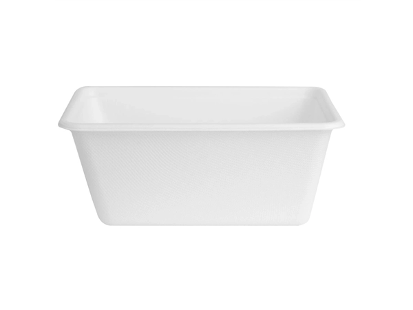 Vous pouvez acheter un Barquettes alimentaires en bagasse Fiesta Compostable 1000ml (lot de 100) chez Supplierz BV