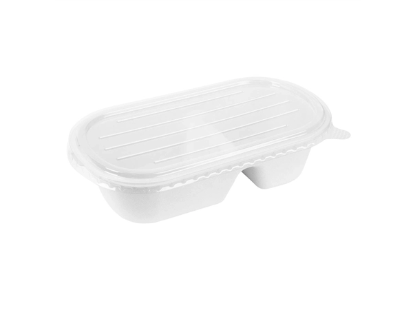 Een Fiesta Recycleerbare Pet Deksels Voor Bagasse Ovale Containers (Pak Van 100) koop je bij Supplierz BV