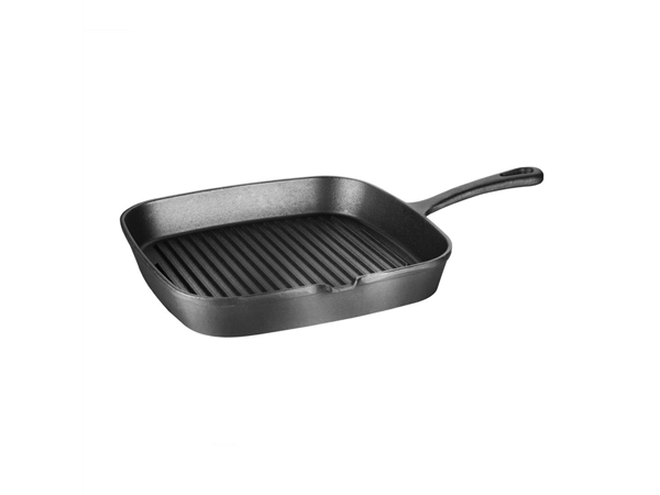 Buy your Vogue vierkante gietijzeren inductie grillpan 24,1cm at Supplierz BV