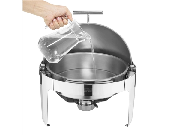 Een Olympia Paris ronde chafing dish rolltop koop je bij Supplierz BV