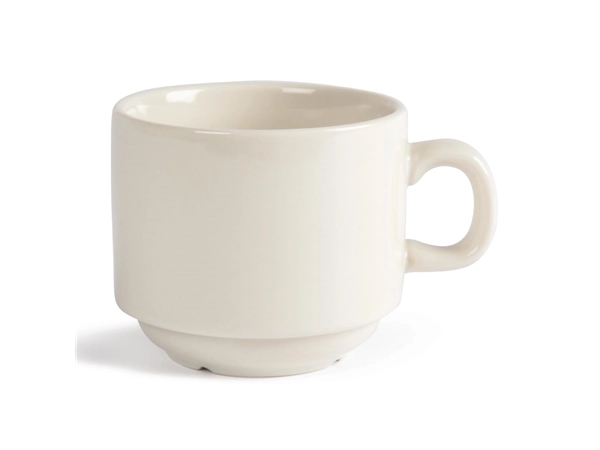 Vous pouvez acheter un Tasse à thé empilable Ivory Olympia 206ml (Lot de 12) chez Supplierz BV