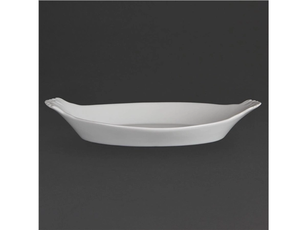 Sie können einen Olympia Whiteware ovale Gratinschalen weiß 32 x 17,7cm (6 Stück) bei Supplierz BV kaufen