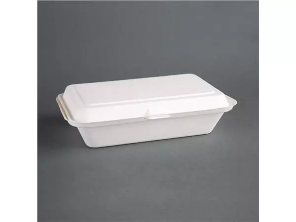 Een Fiesta Compostable composteerbare bagasse voedseldozen 24,8cm (250 stuks) koop je bij ShopXPress