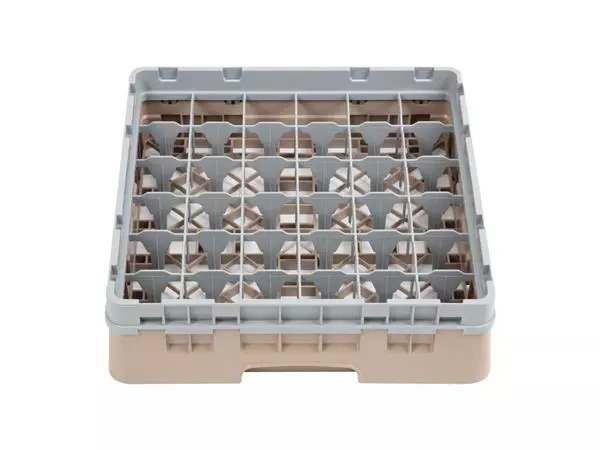 Een Cambro Camrack vaatwaskorf met 36 compartimenten max. glashoogte 9,2cm koop je bij ShopXPress