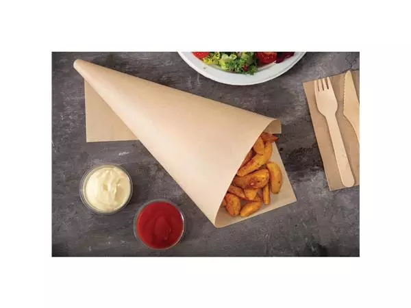 Een Vegware composteerbaar ongebleekt vetvrij papier 38x27,5cm (500 stuks) koop je bij ShopXPress