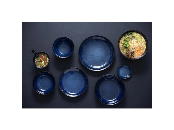 Een Olympia Luna Midnight Blue Footed Bowls 115 mm (pak van 8) koop je bij ShopXPress