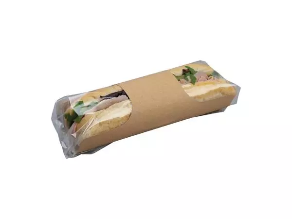 Een Colpac Clasp kraft baguetteverpakking met insteeksluiting recyclebaar (500 stuks) koop je bij ShopXPress