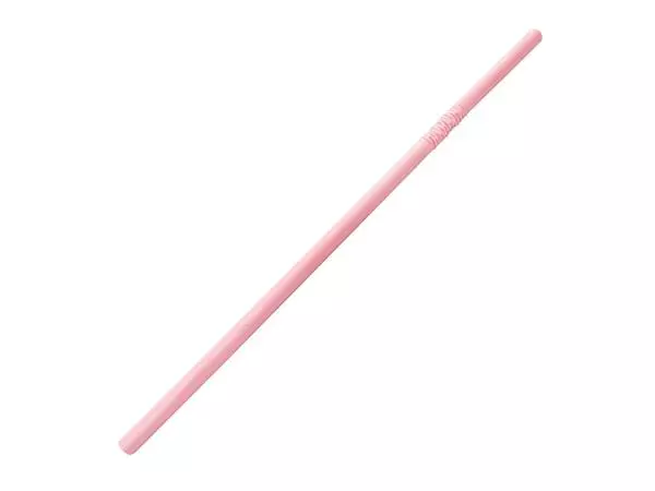 Een Fiesta Compostable composteerbare papieren buigrietjes roze (250 stuks) koop je bij ShopXPress