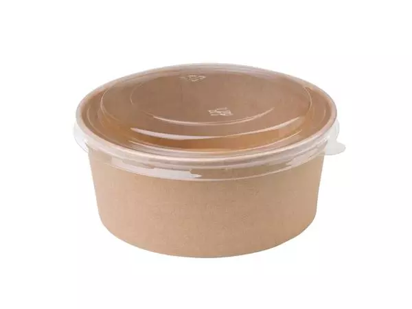 Een Fiesta Compostable ronde kraft saladeschaal 75cl (300 stuks) koop je bij ShopXPress