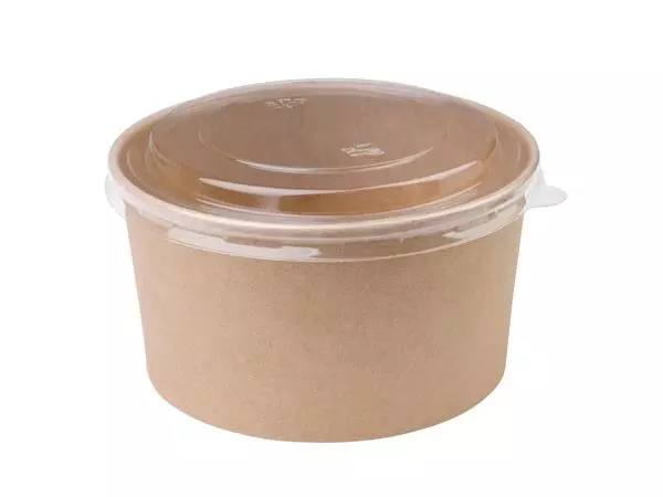 Een Fiesta Compostable ronde kraft saladeschaal 1L (300 stuks) koop je bij ShopXPress