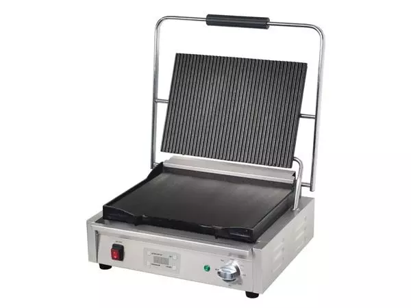 Een Buffalo grote ribbel bovenplaat contactgrill koop je bij ShopXPress