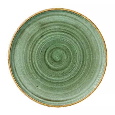 Een Churchill Stonecast Samphire Green bord met opstaande rand 25.9 cm pak van 6 koop je bij ShopXPress