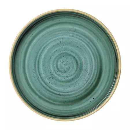 Een Churchill Stonecast Samphire Green bord met opstaande rand 22 cm pak van 6 koop je bij ShopXPress