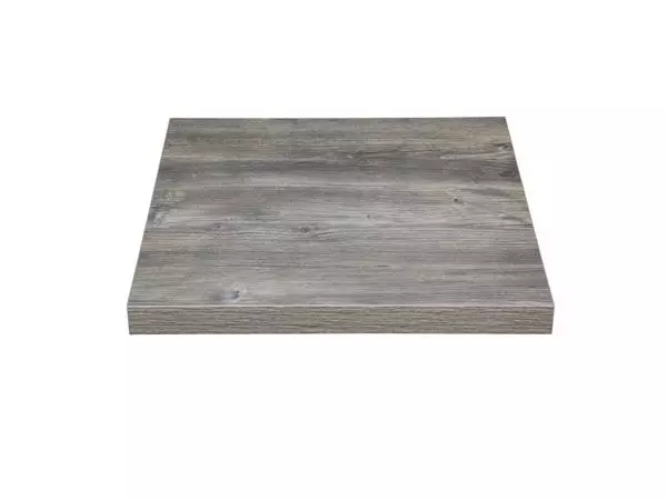 Een Bolero Voorgeboord Vierkant Melamine Tafelblad Ash Grey 700mm koop je bij ShopXPress