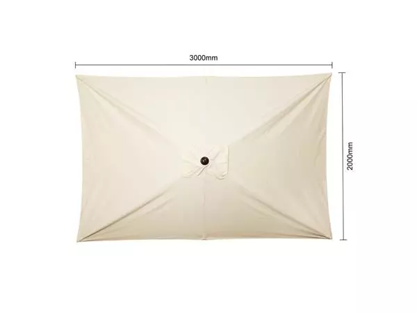 Een Bolero sevilla vierkante parasol 2x3m crème koop je bij ShopXPress