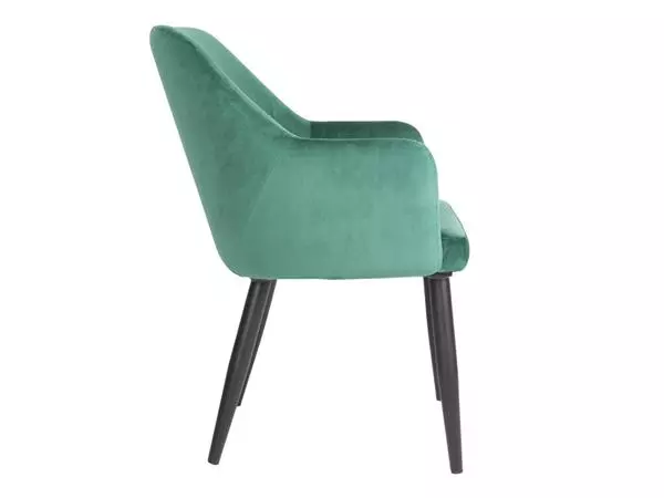 Een Bolero Lia Velvet stoelen donkergroen (2 stuks) koop je bij ShopXPress