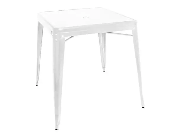 Een Bolero bistro vierkante stalen tafel wit 668 mm (enkel) koop je bij ShopXPress