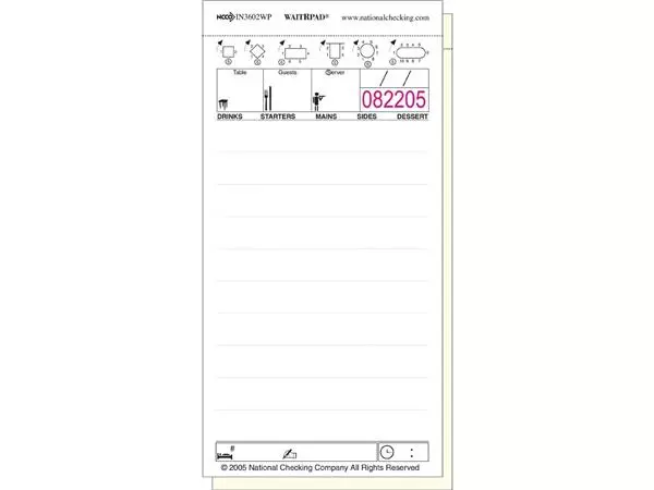 Een Serveerpad 50 tickets 1 kopie (10 stuks) koop je bij ShopXPress