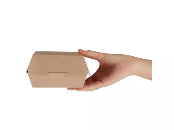 Een Colpac kraft hamburgerdoosjes composteerbaar groot 13,5cm (250 stuks) koop je bij ShopXPress