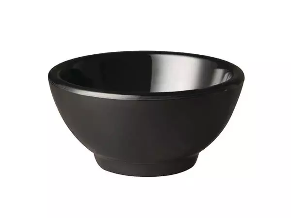 Een APS Pure ronde melamine kom zwart 9cm koop je bij ShopXPress