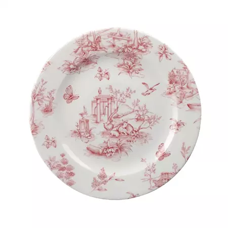 Een Churchill Toile Cranberry bord 20.3 cm pak van 6 koop je bij ShopXPress