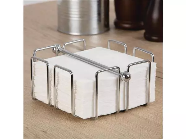 Een Olympia cocktail servettenhouder 14x14x6,5cm koop je bij ShopXPress