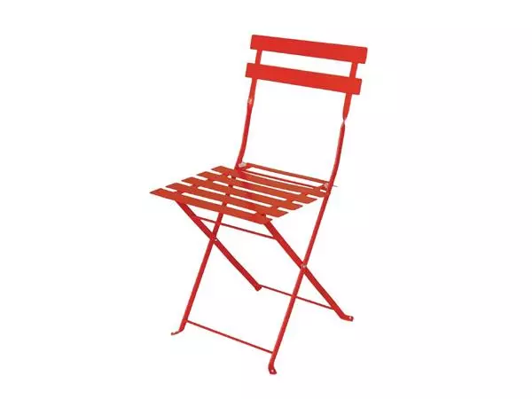 Een Bolero stalen opklapbare stoelen rood (2 stuks) koop je bij ShopXPress