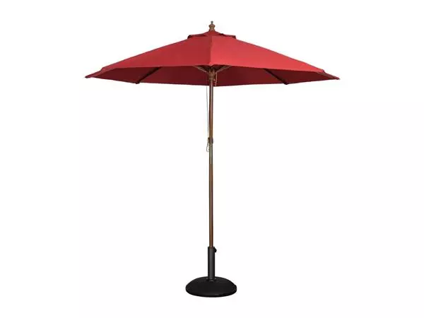 Een Bolero ronde parasol rood 2,5 meter koop je bij ShopXPress