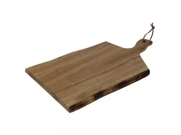 Een Olympia acaciahouten serveerplank golvende rand 38,5x21,5cm koop je bij ShopXPress