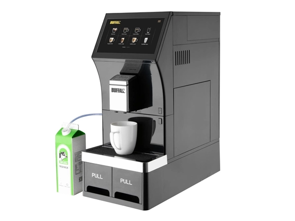 Een Buffalo bean to cup koffiemachine met groot touchscreen koop je bij ShopXPress