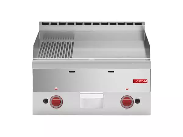 Een Gastro M 600 gas bakplaat 60/60 FTRG 2/3 glad 1/3 geribbeld koop je bij ShopXPress