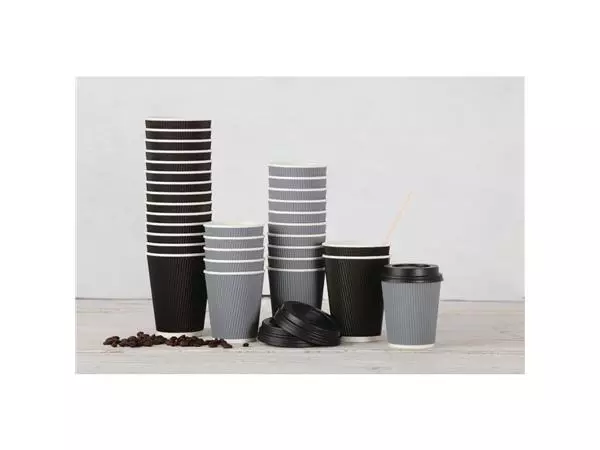 Een Fiesta Recyclable deksel zwart voor Fiesta Recyclable 340ml en 455ml koffiebekers (1000 stuks) koop je bij ShopXPress