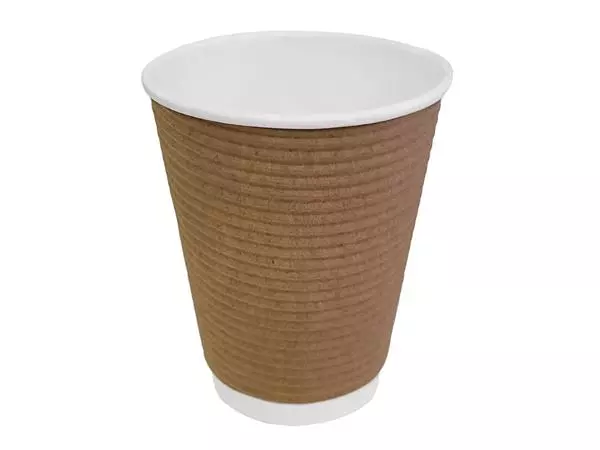 Een Fiesta Recyclable koffiebekers ribbelwand 340ml (25 stuks) koop je bij ShopXPress