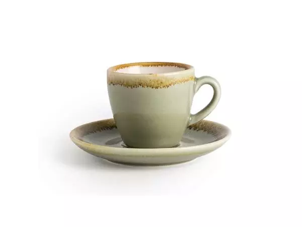 Een Olympia Kiln espressoschotels mosgroen 11,5cm (6 stuks) koop je bij ShopXPress