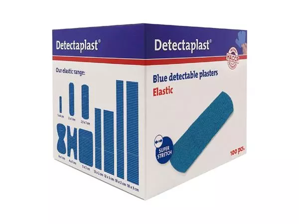 Een Detectaplast elastische pleister 25x72mm - 100 st koop je bij ShopXPress