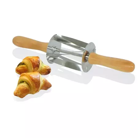 Een Gobel rvs mini croissantensnijder met houten handvat 345x75x75mm koop je bij ShopXPress