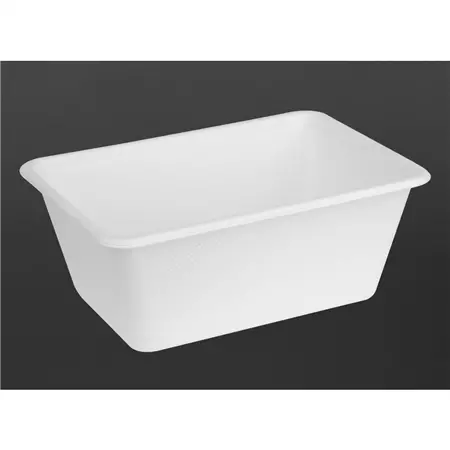 Een Fiesta composteerbare bagasse voedselcontainer bases 1000ml (pakket van 100) koop je bij ShopXPress