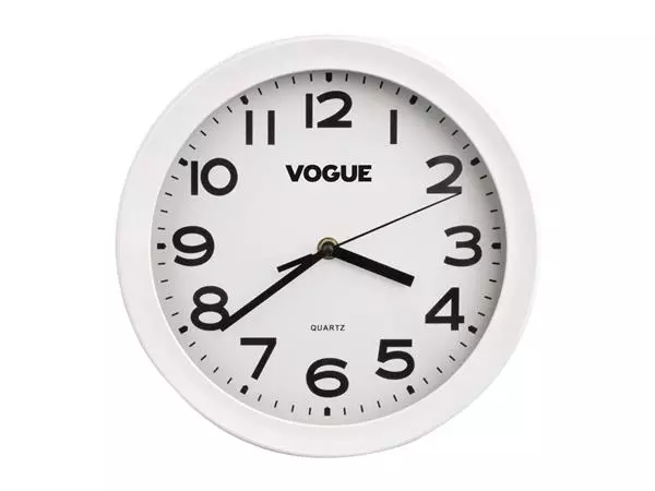 Een Vogue keukenklok 24cm wit koop je bij ShopXPress