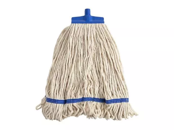 Een SYR stay-flat Kentucky mop katoen blauw koop je bij ShopXPress