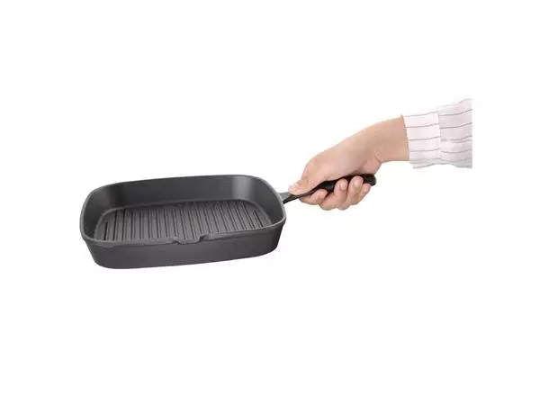 Een Vogue vierkante gietijzeren inductie grillpan 24,1cm koop je bij ShopXPress