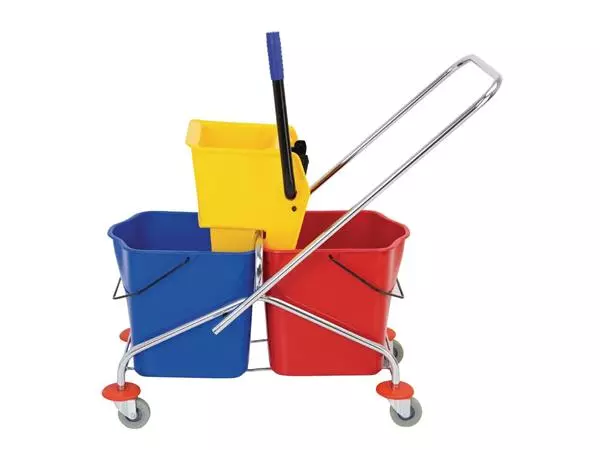 Een Jantex duo rolemmer met wringer 2x 23L koop je bij ShopXPress