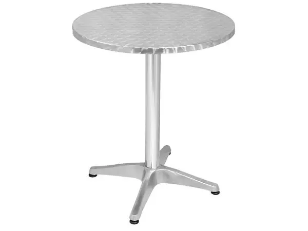 Een Bolero Bistro ronde RVS tafel 60cm grijs koop je bij ShopXPress