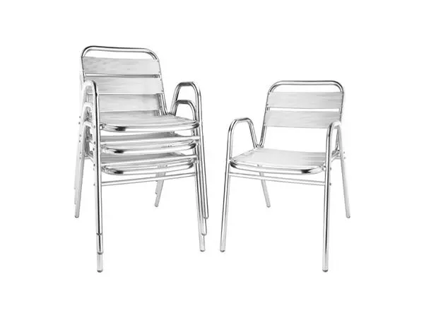 Een Bolero stapelbare aluminium stoelen (4 stuks) koop je bij ShopXPress