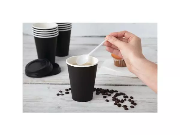 Een Fiesta Recyclable koffiebekers enkelwandig zwart 23cl (50 stuks) koop je bij ShopXPress