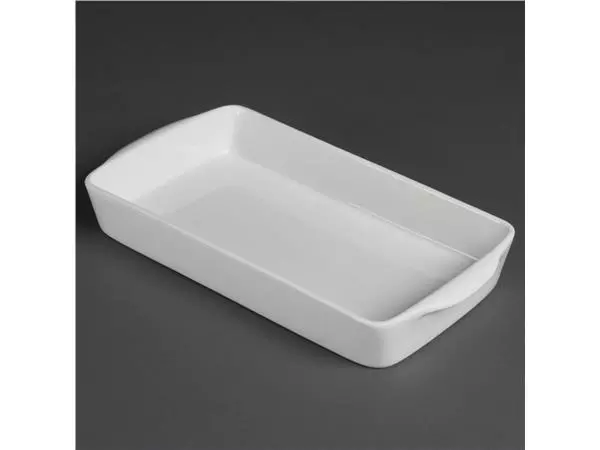 Een Olympia Whiteware rechthoekige ovenschaal 305x 163mm (6 stuks) koop je bij ShopXPress